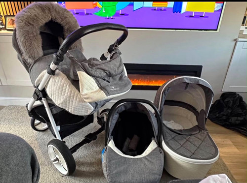Venicci grey white travel - grey/white,
