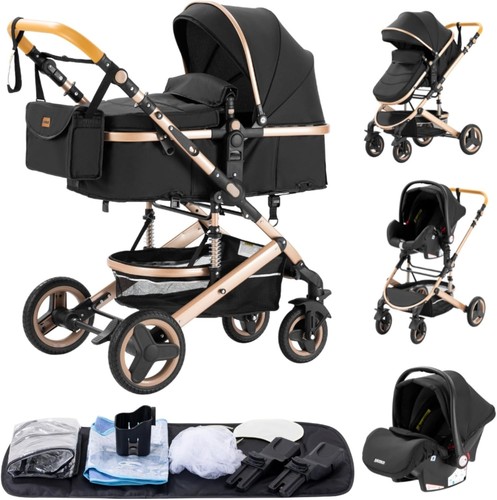 Pram pushchair with - 3,