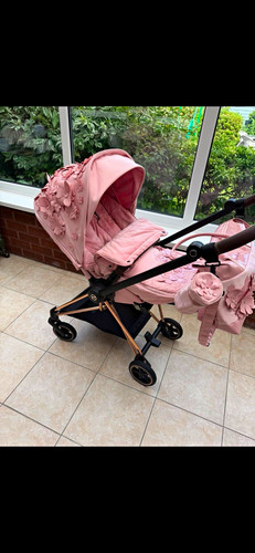 Pink single pram travel - single, system