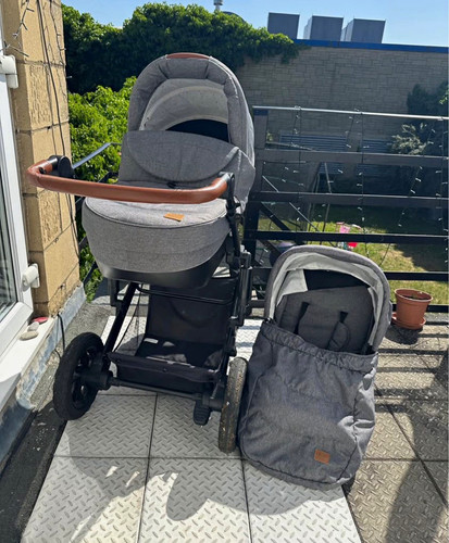 Kinderkraft grey black travel - grey/black,