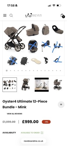 Oyster 3travel system - oyster, 3